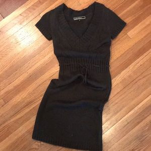 Love Stitch sweater dress in charcoal